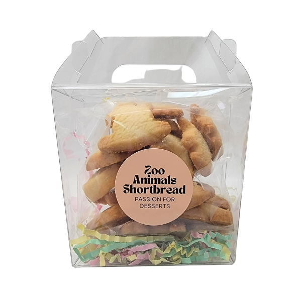 Zoo Animal Cookies - Shortbread Box