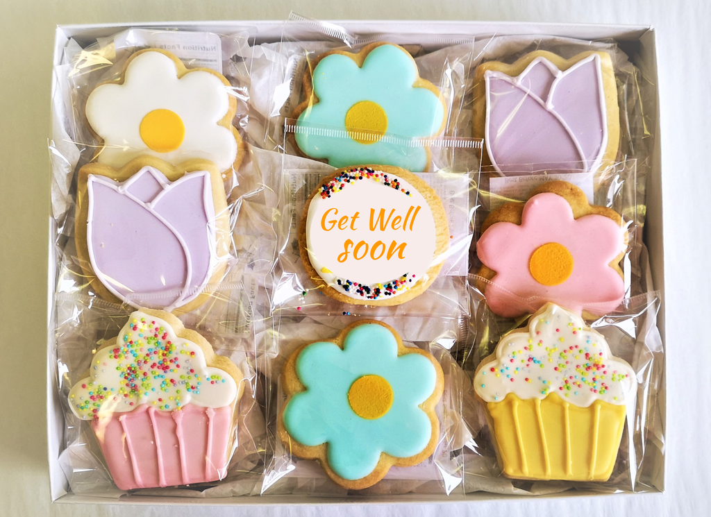 "Get Well"/"Thinking of You" Cookie Giftbox "A" - Local Pickup or Canada delivery