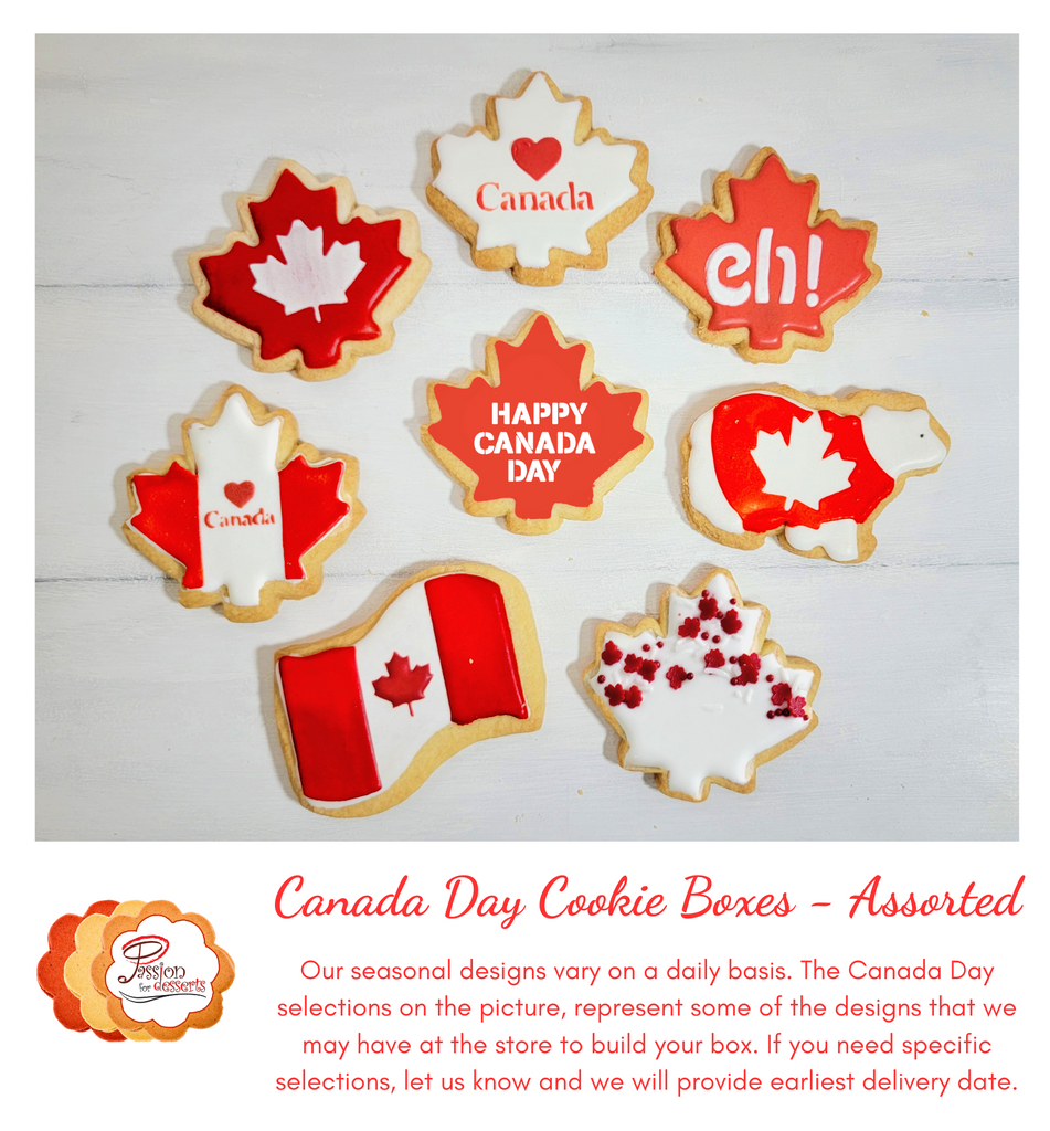 Canada Day Assorted Cookie Boxes