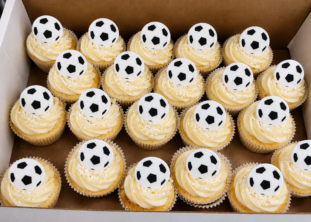 Soccer Cupcakes - Available only for pickup in Markham or GTA weekday delivery