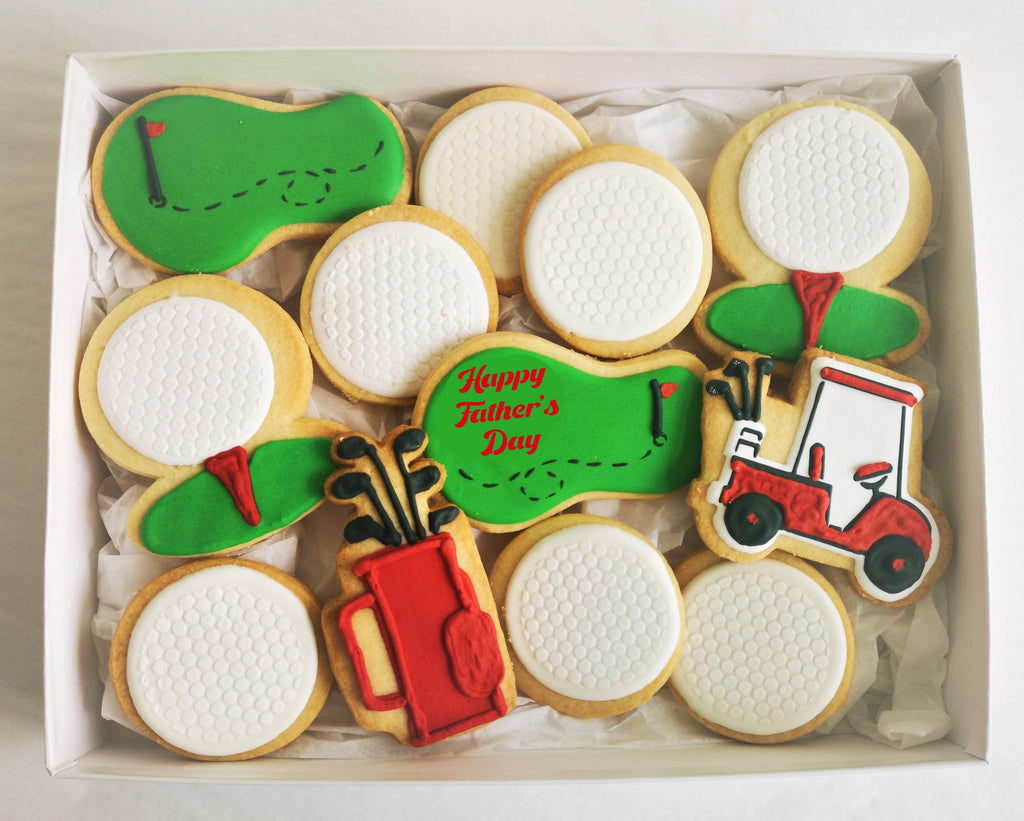 Father's Day Cookie Giftbox - "Golf Daddy" Gift Set - Delivered or Curbside Pickup