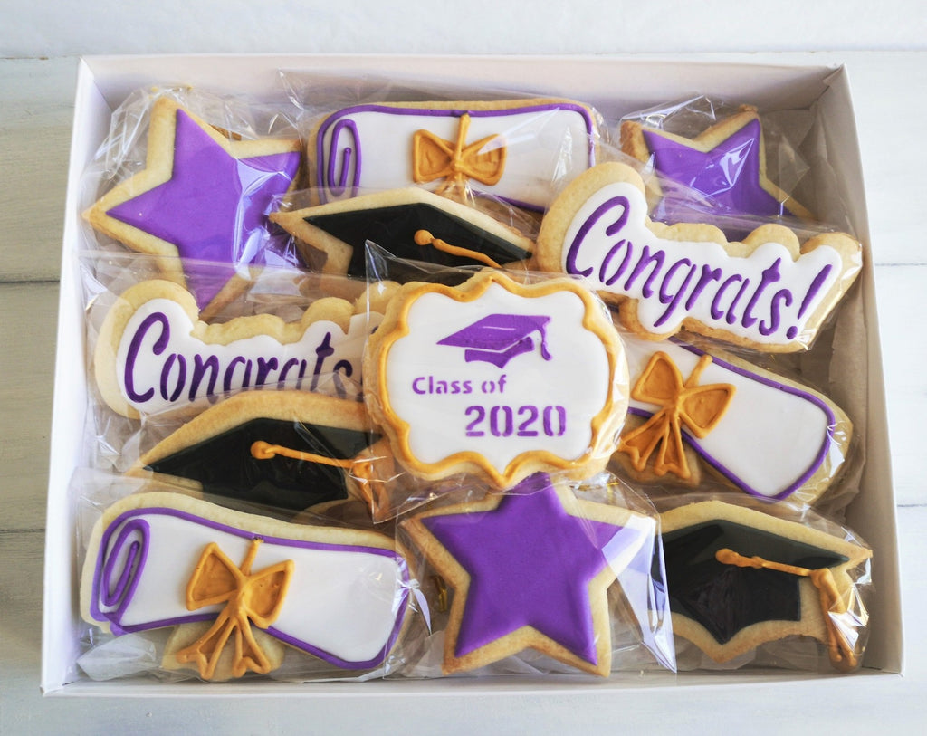 Western University Colours Graduation Cookie Gift Set - Delivered or Curbside Pickup