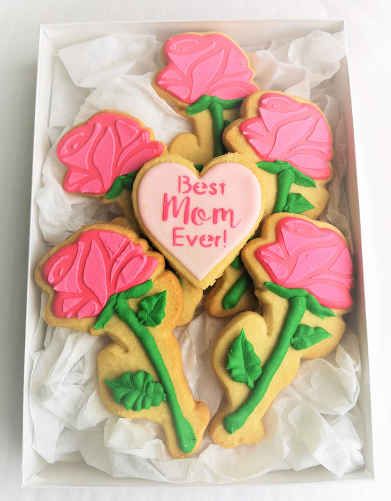 Mother's Day Cookie Giftbox 7x10"  - "Best Mom Ever"