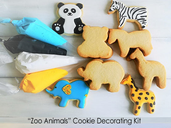 "Zoo Animals" DIY Cookie Decorating Kit